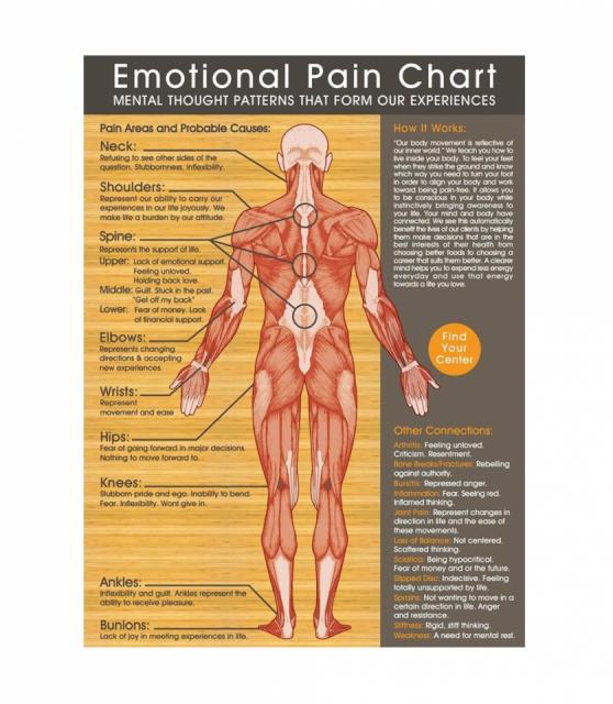 Physical Manifestations Of Emotions Chart